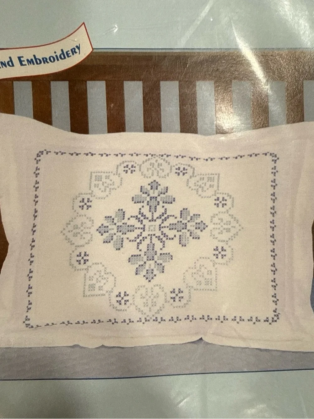 Vtg Jack Dempsey Needle Art XX Americana Quilt Top & 2 Matching Pillow Shams NOS